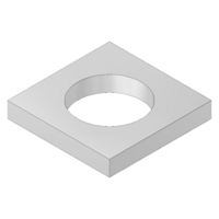 MODULAR SOLUTIONS ZINC PLATED FASTENER<br>M5 SQUARE WASHER